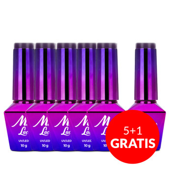 5+1gratis Lakier hybrydowy MollyLac Fashion outfit Subculture 10g Nr 340
