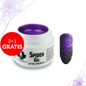 2+1gratis Żel do zdobień Spider Gel violet fioletowy 3ml