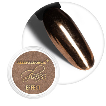 Pyłek lustrzany efekt do zdobień paznokci Glass Effect Chocolate Nr 14