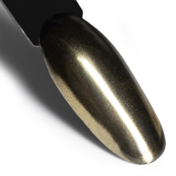 Pyłek lustrzany efekt do zdobień paznokci MollyLac Glass Effect Golden Nr 1