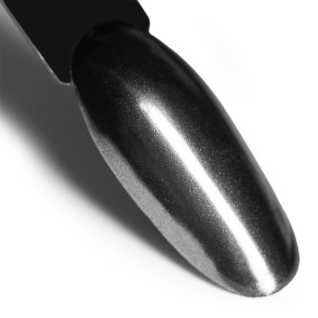Pyłek lustrzany efekt do zdobień paznokci MollyLac Glass Effect Silver Nr 2