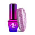 Lakier hybrydowy Molly Nails Luxury Glam Shimmy Violet 8g Nr 543