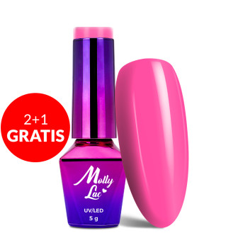 2+1gratis Lakier hybrydowy MollyLac Inspired by you Candy Girl 5g Nr 51