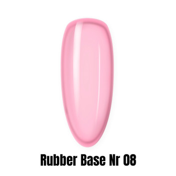 Rubber Base baza kauczukowa półtransparentna 1kg HEMA/Di-HEMA Free nr 08