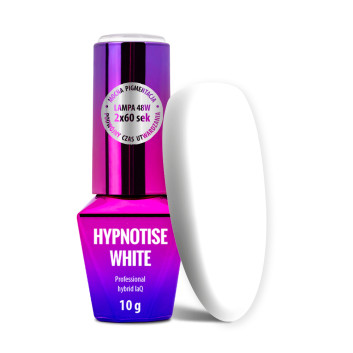 Lakier hybrydowy MollyLac Hypnotise White 10g