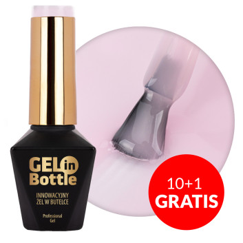 10+1gratis Żel do paznokci w butelce z pędzelkiem wielofunkcyjny Gel in Bottle Molly Nails Icy Pink 10g