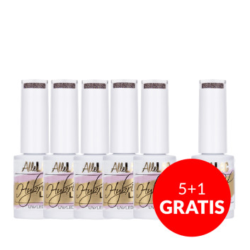 5+1gratis Lakier hybrydowy AlleLac Coffee & Chocolate Collection 5g Nr 53