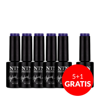 5+1gratis Lakier hybrydowy NTN Premium After Midnight Collection 5G NR 69