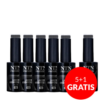 5+1gratis Lakier hybrydowy NTN Premium After Midnight Collection 5g Nr 72