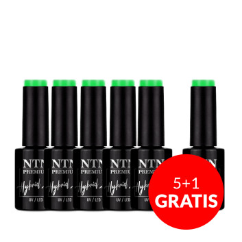 5+1gratis Lakier hybrydowy Ntn Premium Delight Sorbet Collection Neon 5g Nr 146