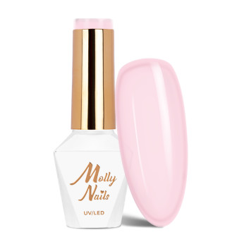 Lakier hybrydowy Molly Nails French Manicure Candy Pink Hema/di-Hema free 8g Nr 136