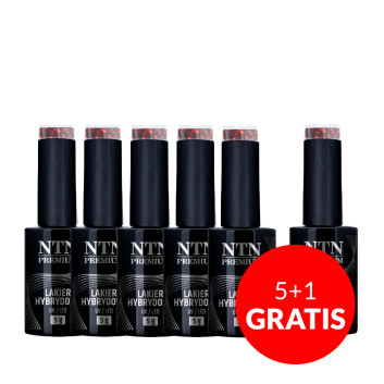 5+1gratis Lakier hybrydowy NTN Premium After Midnight Collection 5G NR 68