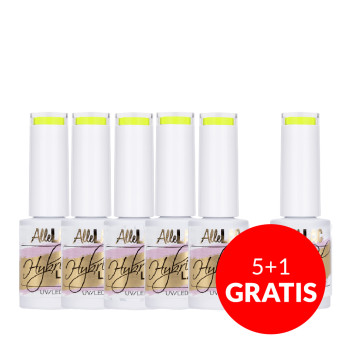 5+1gratis Lakier hybrydowy AlleLac Fanaberia Collection Neon 5g Nr 24