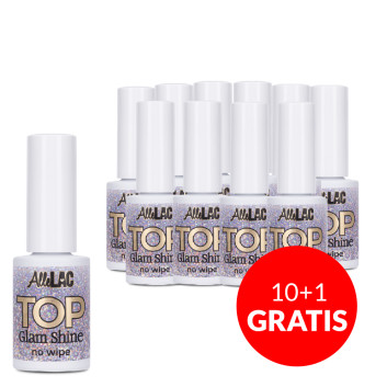 10+1gratis Top Glam Shine no wipe AlleLac Diva 7g