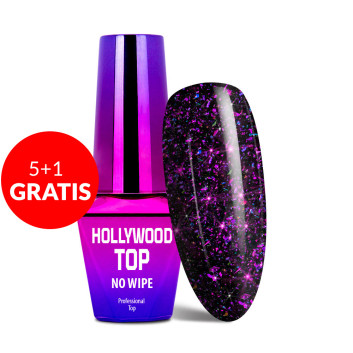 5+1gratis Top no wipe Hollywood MollyLac One million dots do lakierów hybrydowych 10g