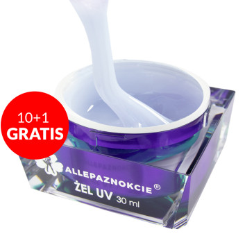 10+1gratis Żel budujący Jelly Allepaznokcie Manifest White 30ml