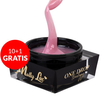 10+1gratis Żel budujący z tiksotropią MollyLac One Drop Tixology Mild Rose 50g