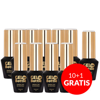 10+1gratis Żel do paznokci w butelce z pędzelkiem wielofunkcyjny Gel in Bottle Molly Nails Clear 10g