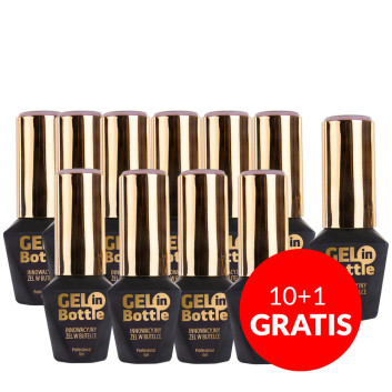 10+1gratis Żel do paznokci w butelce z pędzelkiem wielofunkcyjny Gel in Bottle Molly Nails Jasmine 10g