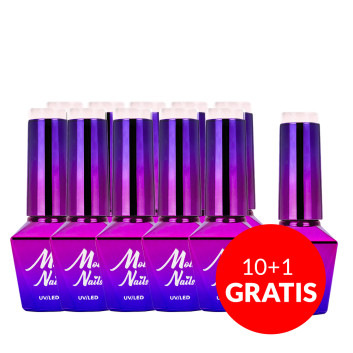 10+1gratis Lakier hybrydowy Molly Nails Madame French Parisienne 8g Nr 421