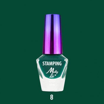 Lakier do stempli i stampingu Molly Lac 10 ml Zielony Nr 8