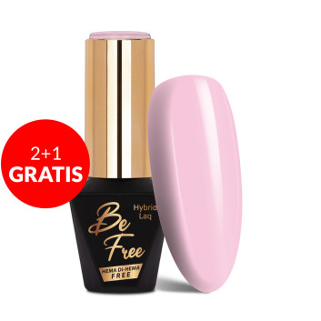 2+1gratis Lakier hybrydowy MollyLac BeFree Pastels Candy pink HEMA/Di-HEMA Free 10g Nr 13