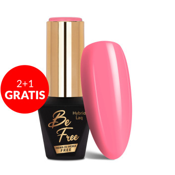 2+1gratis Lakier hybrydowy MollyLac BeFree Pastels coral HEMA/Di-HEMA Free 10g Nr 14