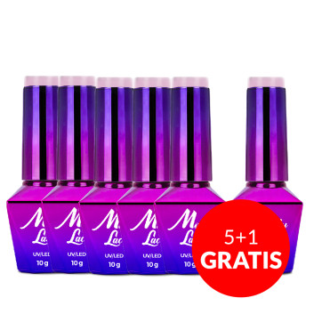 5+1gratis Lakier hybrydowy MollyLac Glamour Women Sweet Dreams 10g Nr 4