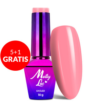 5+1gratis Lakier hybrydowy MollyLac Inspired by you Lolita 10g Nr 50