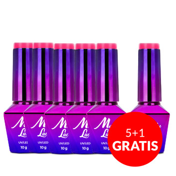 5+1gratis Lakier hybrydowy MollyLac Inspired by you Temptress Neon 10g Nr 52
