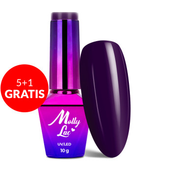 5+1gratis Lakier hybrydowy Molly Lac Welcome to Ibiza Grape Sorbet 10g Nr 113