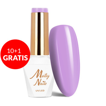 10+1gratis Lakier hybrydowy Molly Nails Flamingo Cosmopolitan HEMA/Di-HEMA Free 8g Nr 142