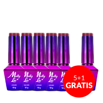 5+1gratis Lakier hybrydowy MollyLac Hearts & Kisses Perfect Love 10g Nr 192