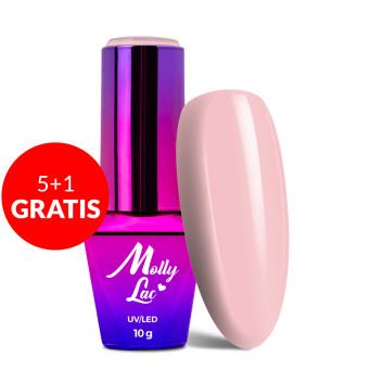 5+1gratis Lakier hybrydowy MollyLac sensual Bella 10g NR 201