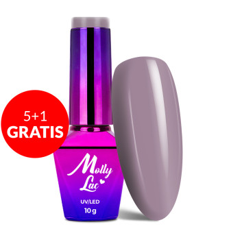 5+1gratis Lakier hybrydowy MollyLac Obsession Yasmine Petal 10g Nr 216