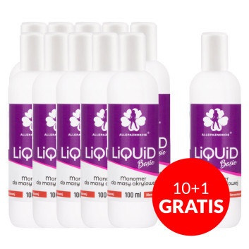 10+1gratis Liquid Basic średnioschnący do akrylu 100 ml
