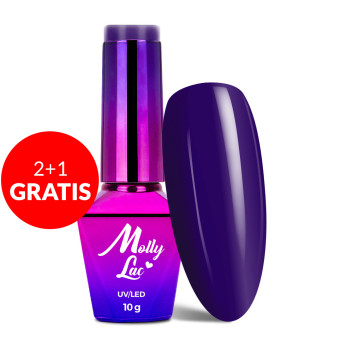 2+1gratis Lakier hybrydowy MollyLac Inspired by you Magic Look 10g Nr 55