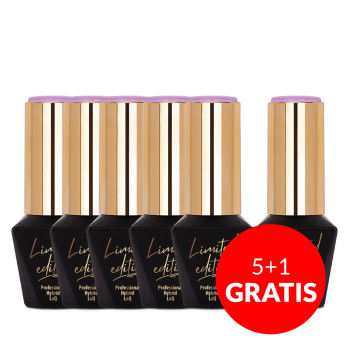 5+1gratis Lakier hybrydowy MollyLac Limited Edition Rise Violet 10g Nr 414