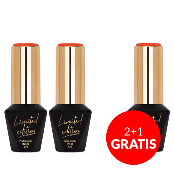 2+1gratis Lakier hybrydowy MollyLac Limited Edition Pretty Hot Neon 10g Nr 480