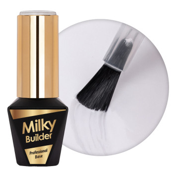 Baza hybrydowa Molly Nails Milky Builder Base Snow 10g