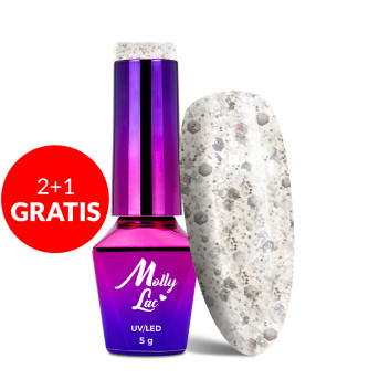 2+1gratis Lakier hybrydowy MollyLac Queens Of Life Brilliant 5 g Nr 30