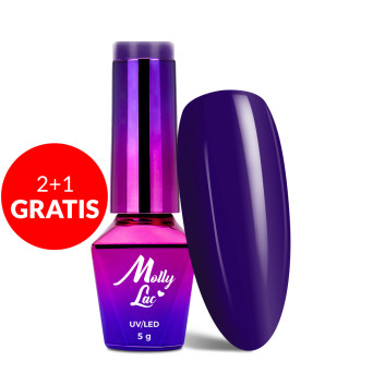 2+1gratis Lakier hybrydowy MollyLac Inspired by you Magic Look 5g Nr 55