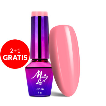 2+1gratis Lakier hybrydowy MollyLac Inspired by you Lolita 5g Nr 50