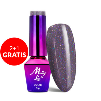 2+1gratis Lakier hybrydowy MollyLac Obsession Miss Lilly 5g Nr 217