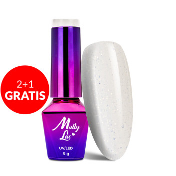 2+1gratis Lakier hybrydowy MollyLac Madame French Vanille 5g Nr 420