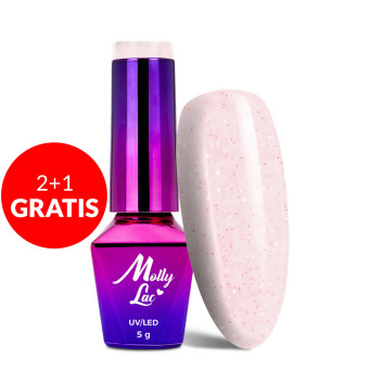 2+1gratis Lakier hybrydowy MollyLac Madame French La Rose 5 g Nr 423