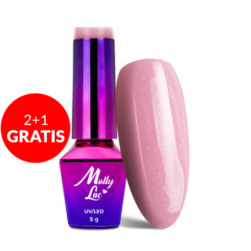 2+1gratis Lakier hybrydowy MollyLac BonBons Lollipop 5g Nr 450