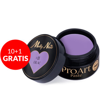 10+1gratis Pasta do zdobień ProArt Paste Molly Nails Lilac HEMA/Di-HEMA free 5g Nr 11