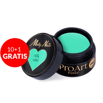 10+1gratis Pasta do zdobień ProArt Paste Molly Nails Hema/di-Hema free 5g Nr 4