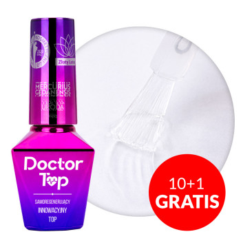 10+1gratis Top nabłyszczający samoregenerujący no wipe bez przecierania Doctor Top Pro Salon MollyLac 10g